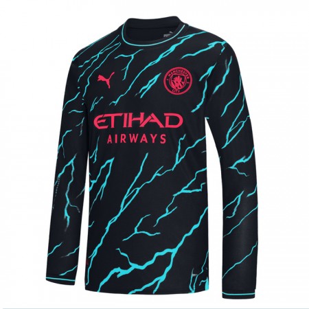 Camisetas Manchester City Tercera 2023-24 Manga Larga - Hombre Camisetas Manchester City Tercera 2023-24 Manga Larga - Hombre